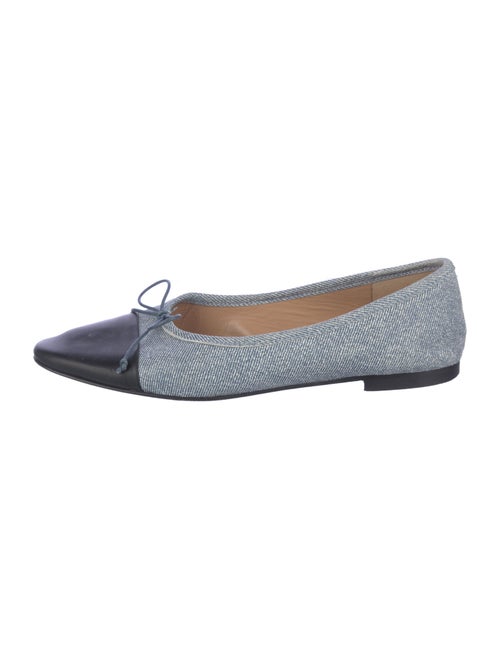 A. Soliani Suede Colorblock Pattern Ballet Flats