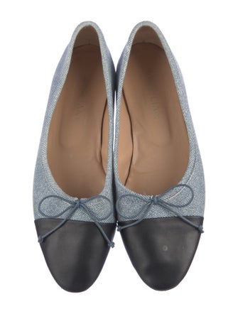A. Soliani Suede Colorblock Pattern Ballet Flats