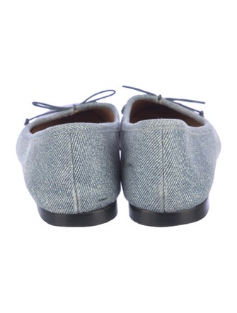 A. Soliani Suede Colorblock Pattern Ballet Flats