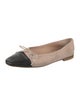 A. Soliani Leather Colorblock Pattern Ballet Flats