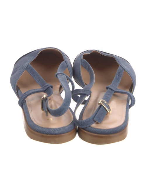 A. Soliani Leather Colorblock Pattern Slingback Flats