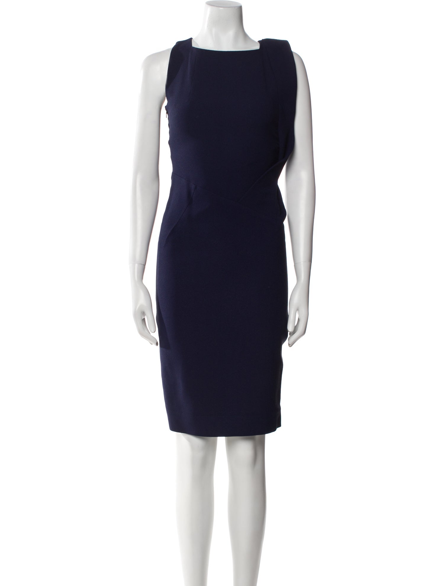 antonio barbato Bateau Neckline Knee-Length Dress