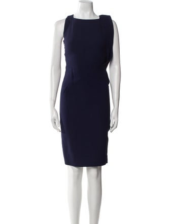 antonio barbato Bateau Neckline Knee-Length Dress