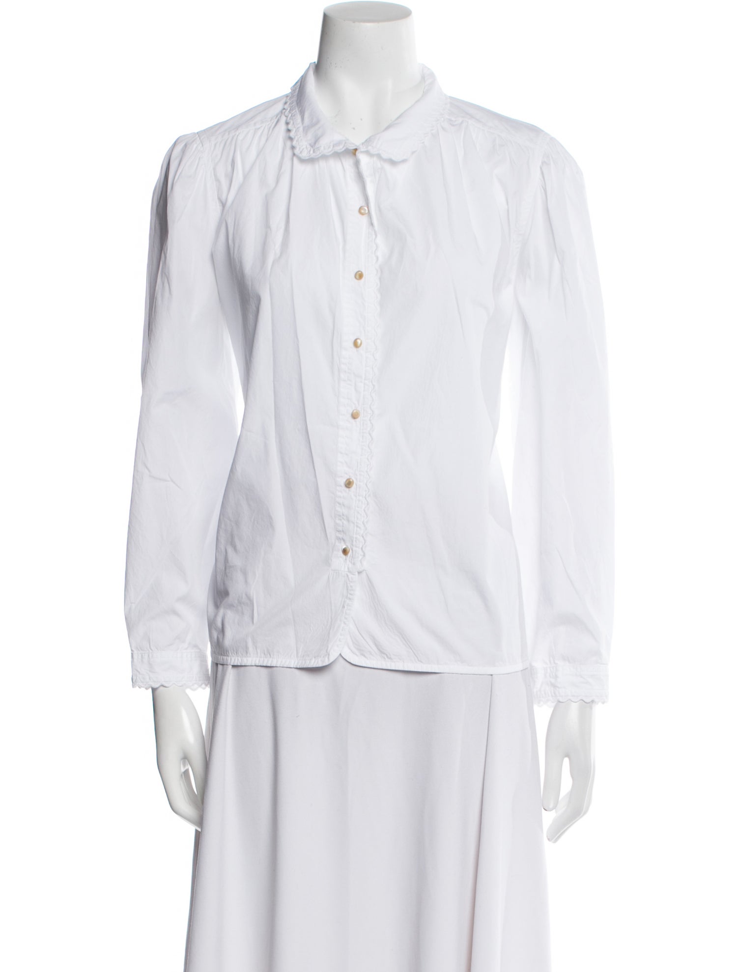 A'Court Long Sleeve Button-Up Top