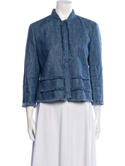 Akris Punto Tweed Pattern Denim Jacket