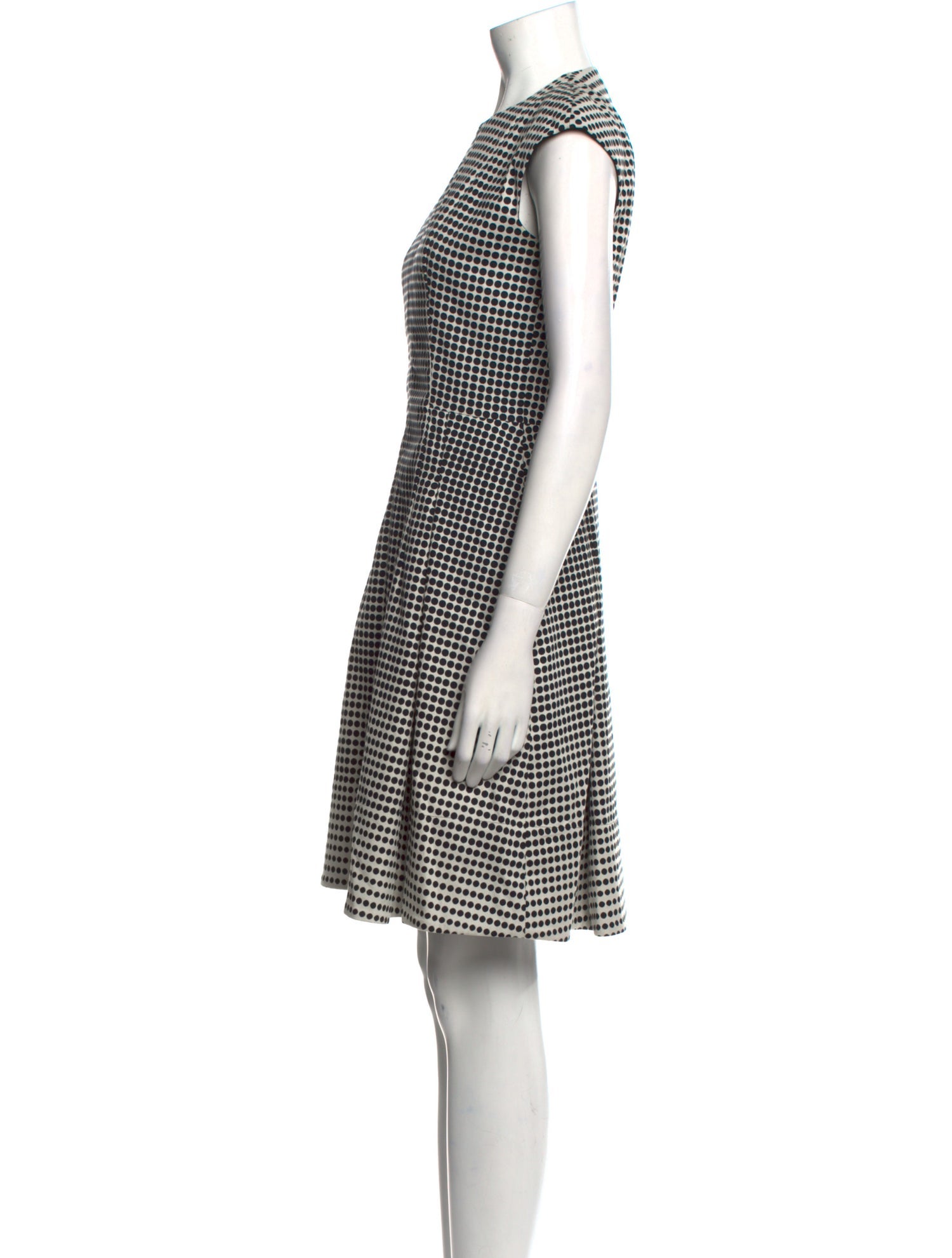 Akris Punto Plaid Print Knee-Length Dress