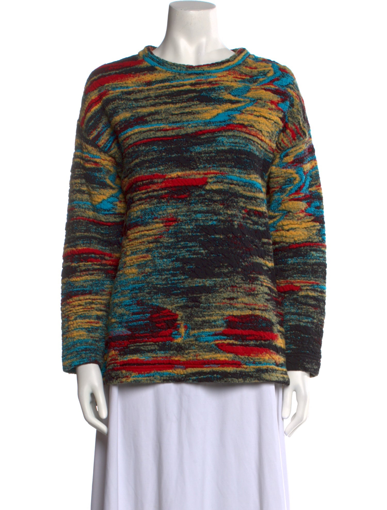 Akris Punto Printed Crew Neck Sweatshirt