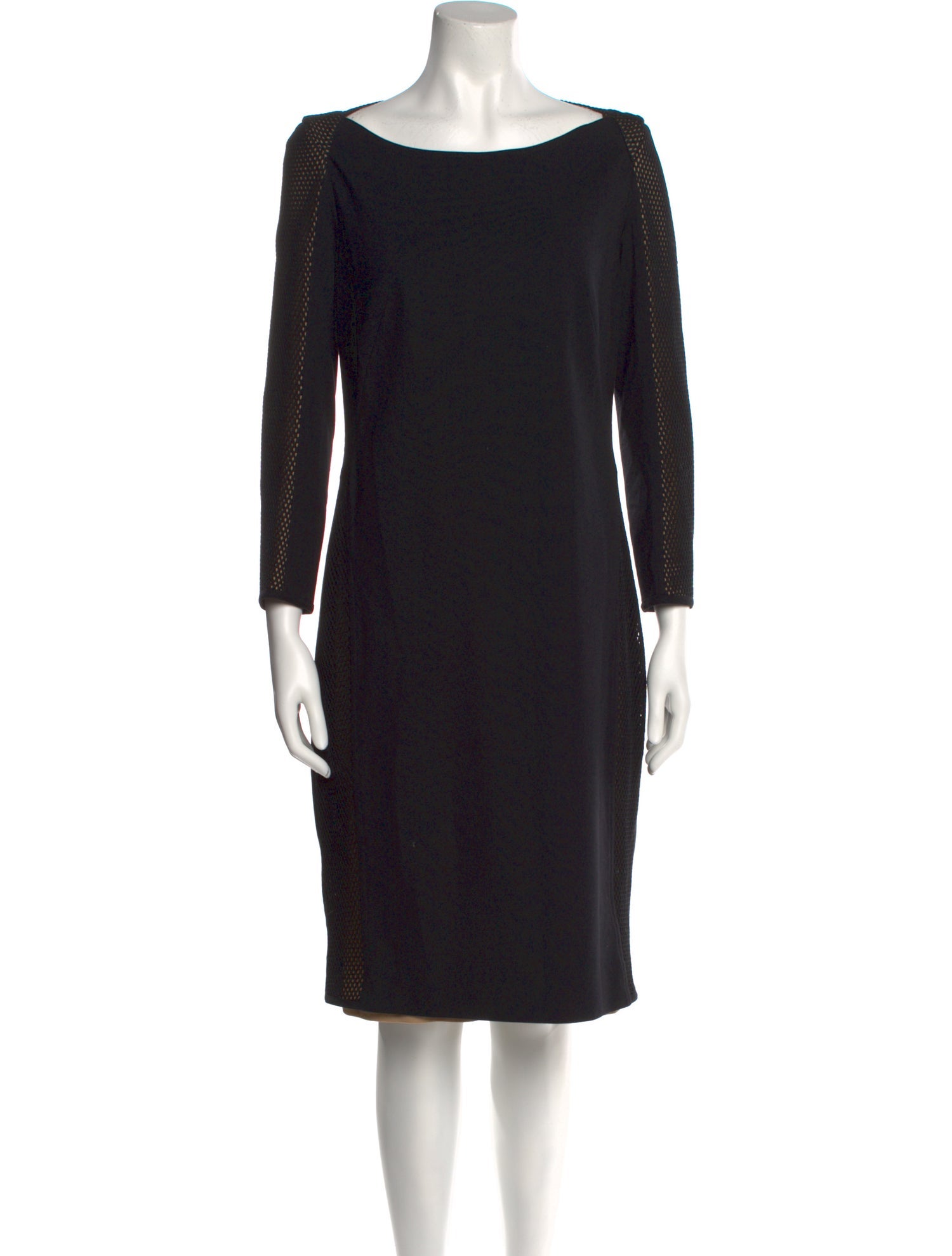 Akris Punto Bateau Neckline Knee-Length Dress