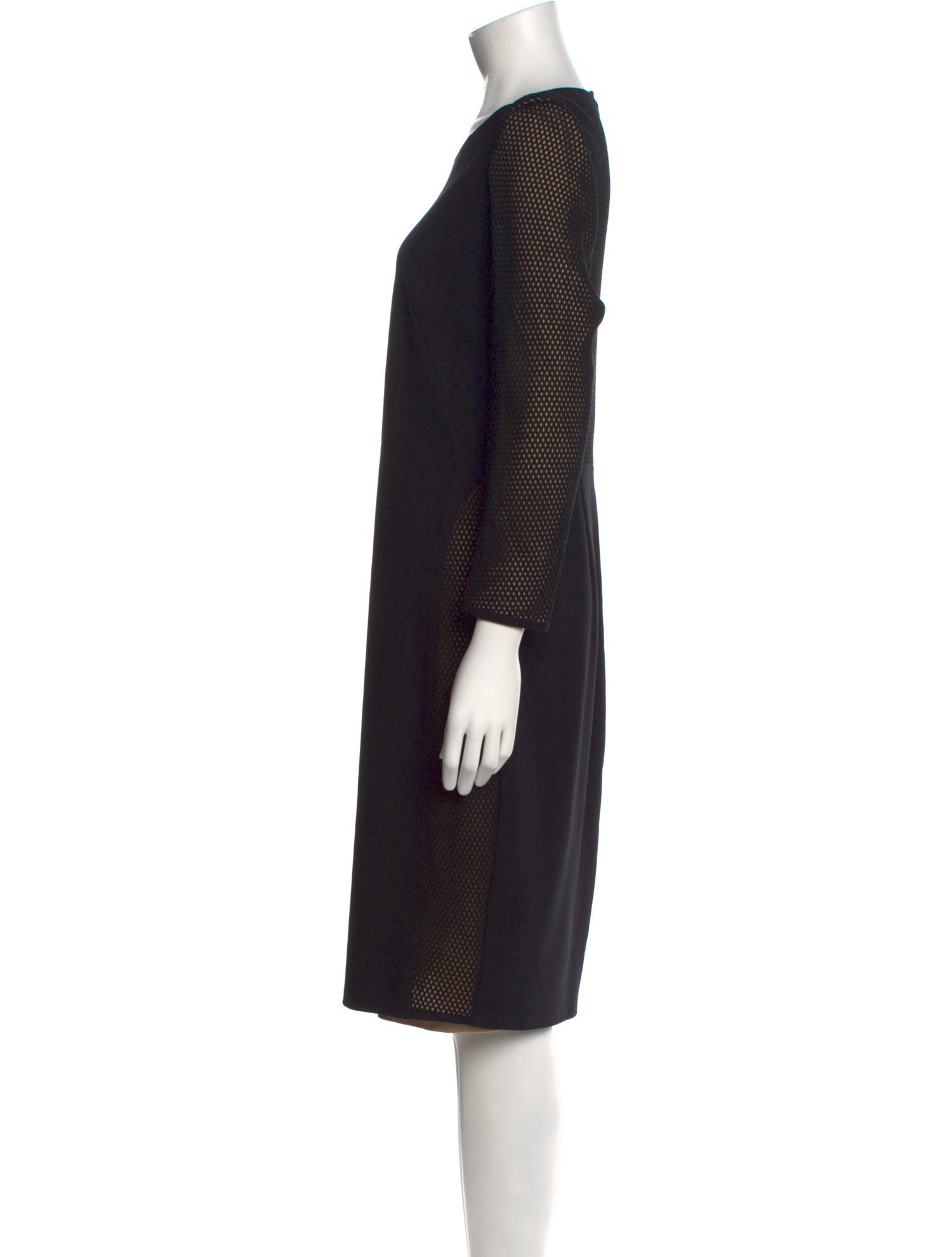 Akris Punto Bateau Neckline Knee-Length Dress