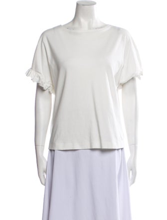 Akris Punto Bateau Neckline Short Sleeve T-Shirt