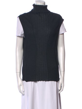 Akris x Bergdorf Goodman Wool Turtleneck Top