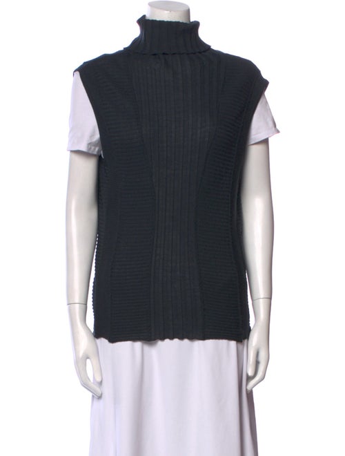 Akris x Bergdorf Goodman Wool Turtleneck Top
