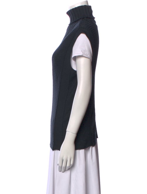 Akris x Bergdorf Goodman Wool Turtleneck Top