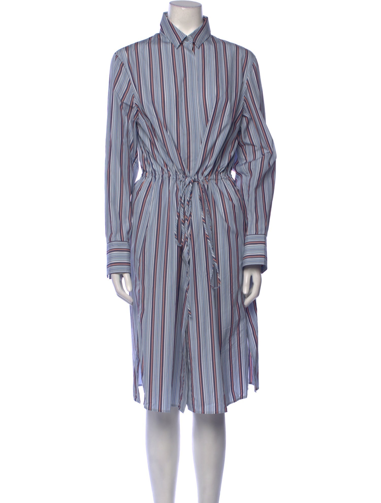 Akris Punto Striped Midi Length Dress