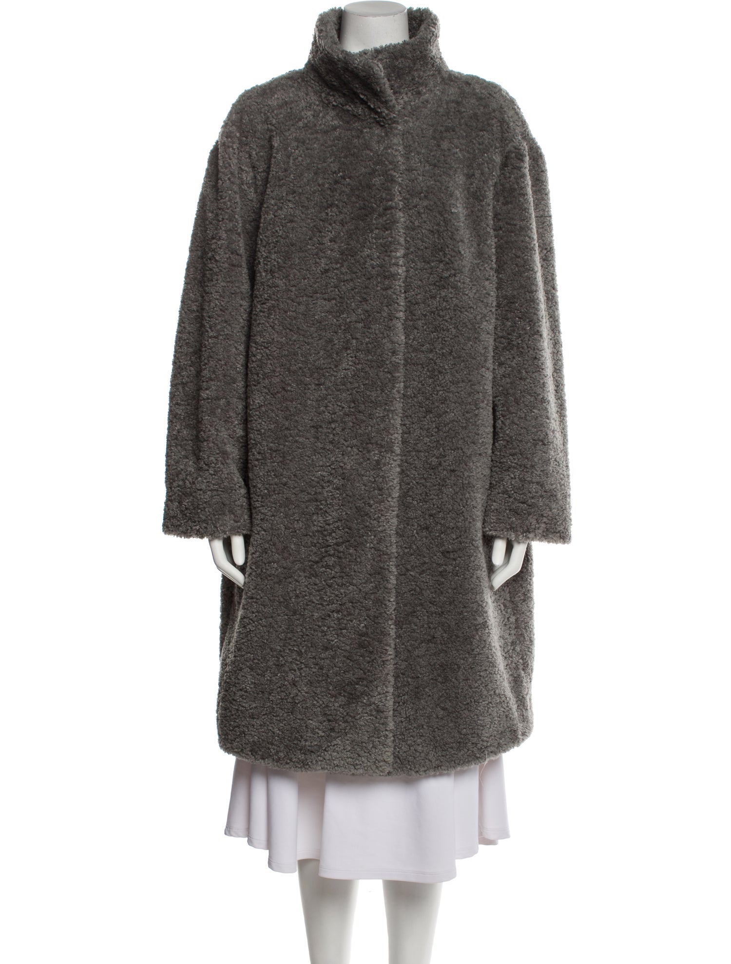 Akris Punto Faux Fur Coat