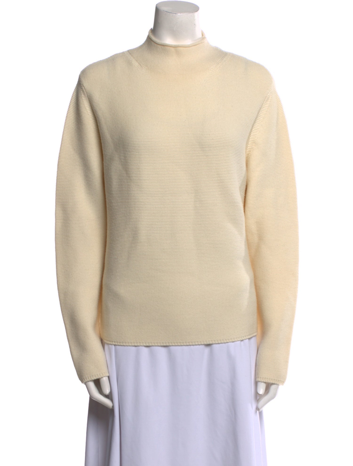 Akris Punto Virgin Wool Mock Neck Sweater