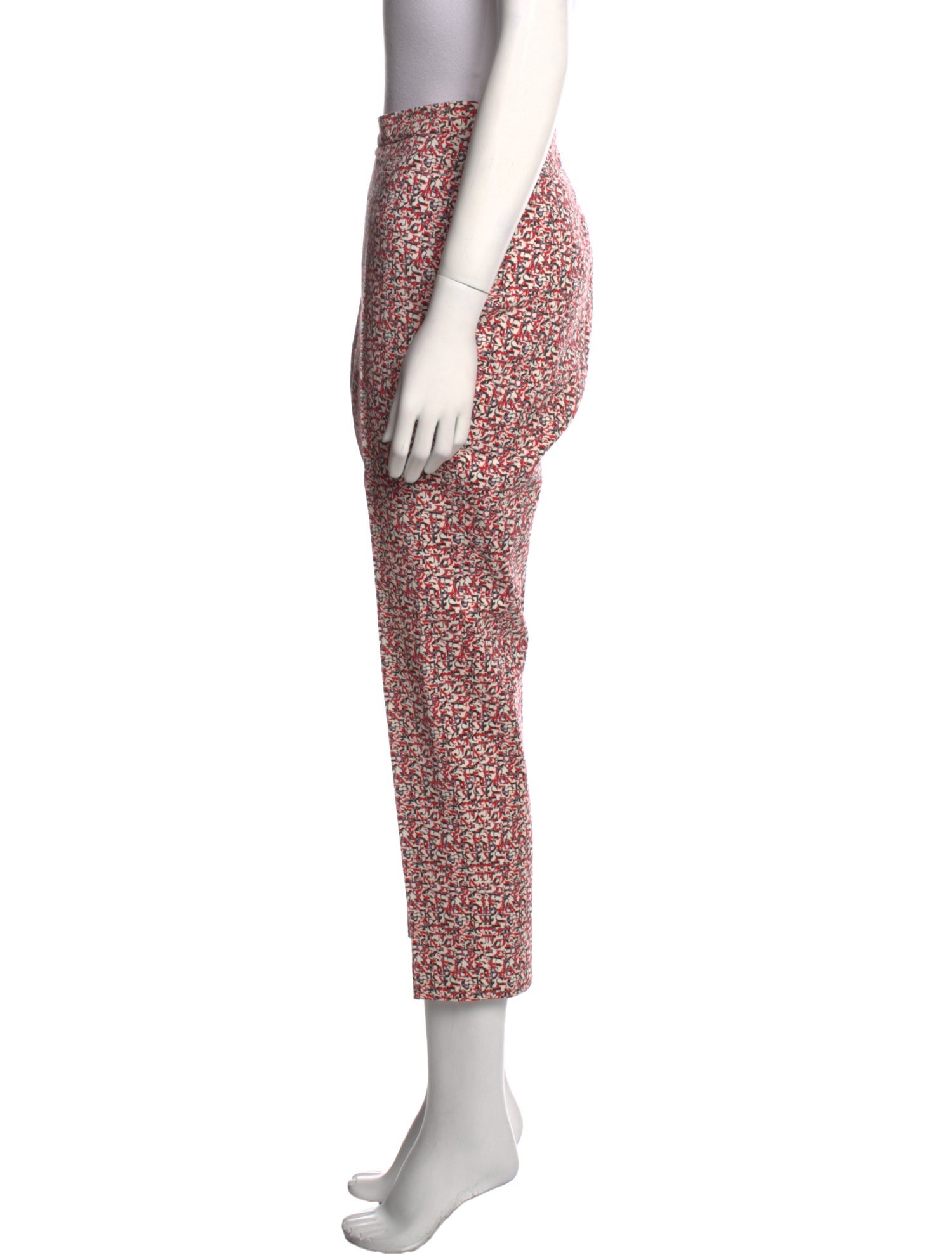 Akris Punto Printed Straight Leg Pants