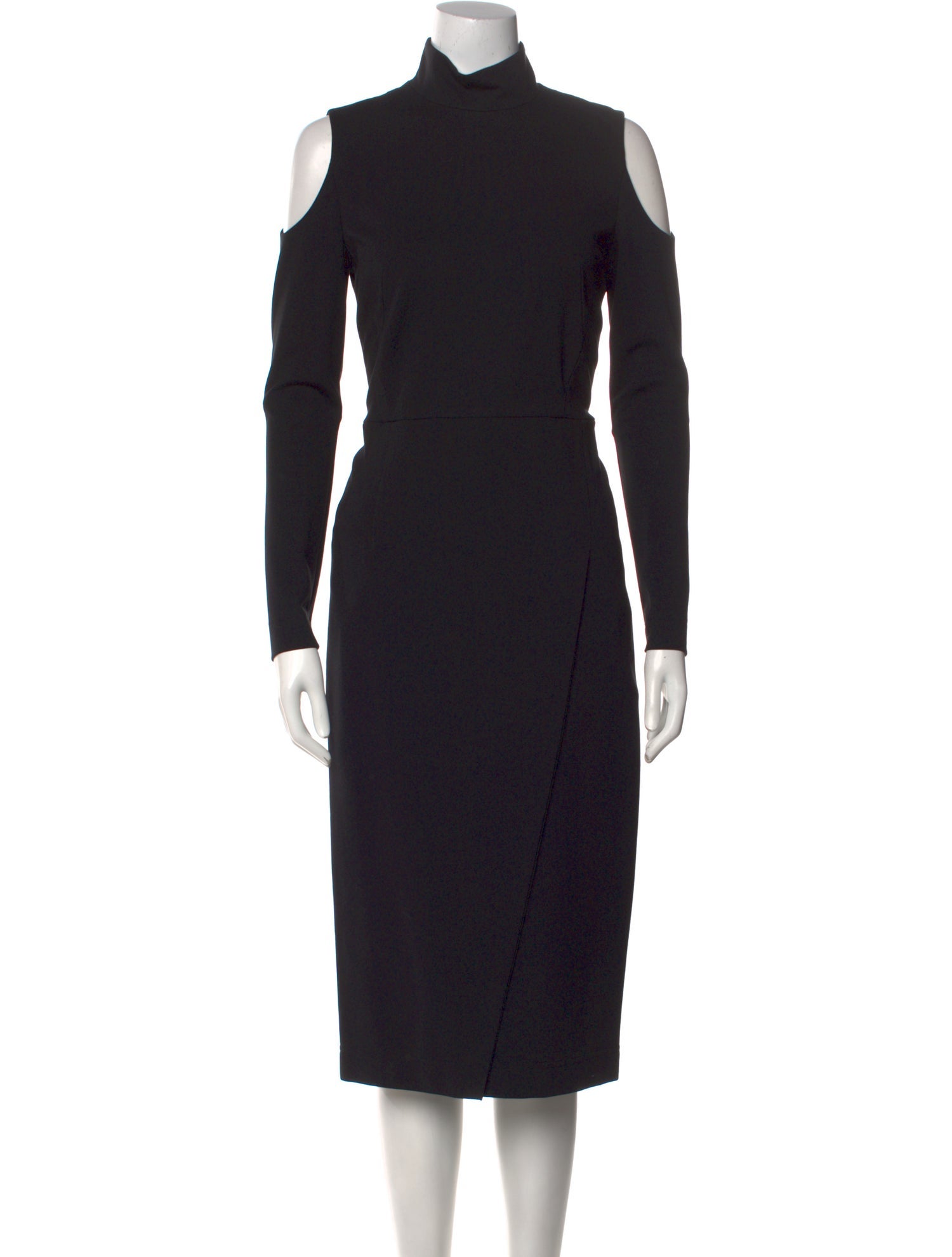 Akris Punto Turtleneck Midi Length Dress