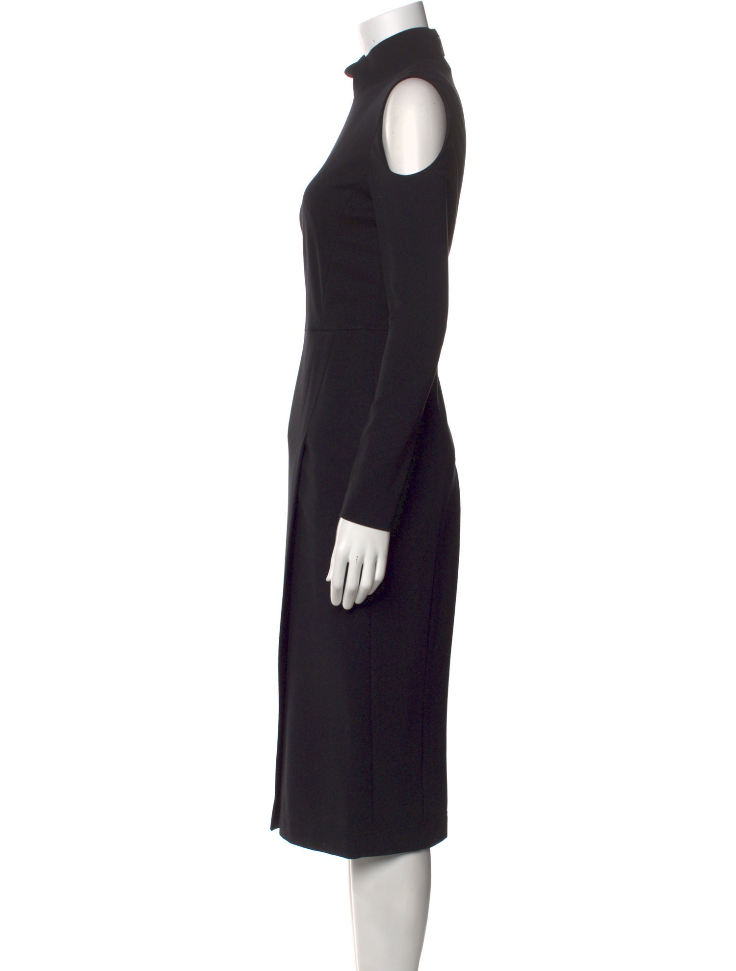 Akris Punto Turtleneck Midi Length Dress