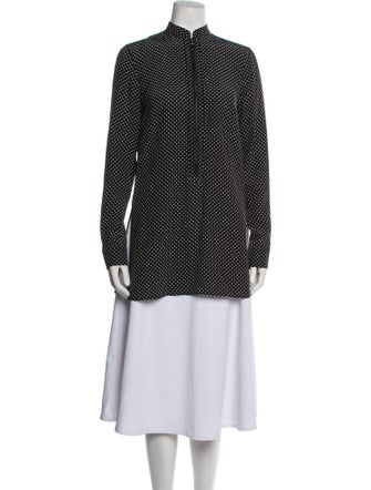 Akris Punto Silk Polka Dot Print Tunic
