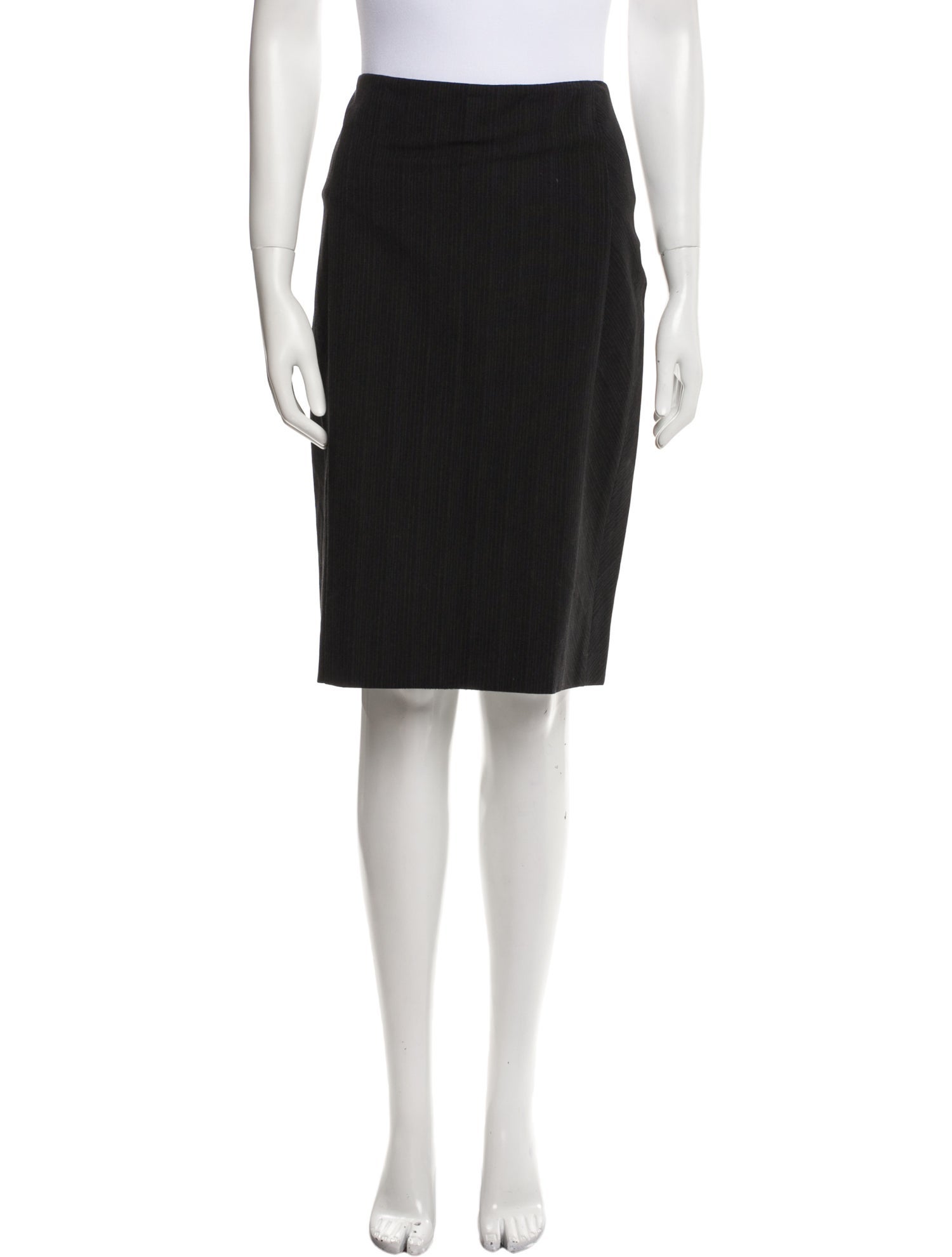 Akris Punto Pleated Accents Knee-Length Skirt