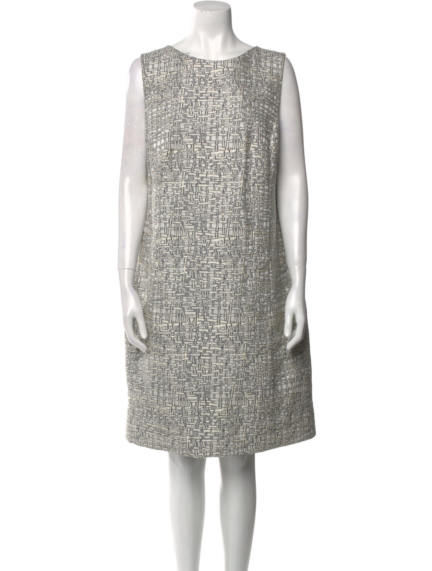 Akris Punto Bateau Neckline Knee-Length Dress