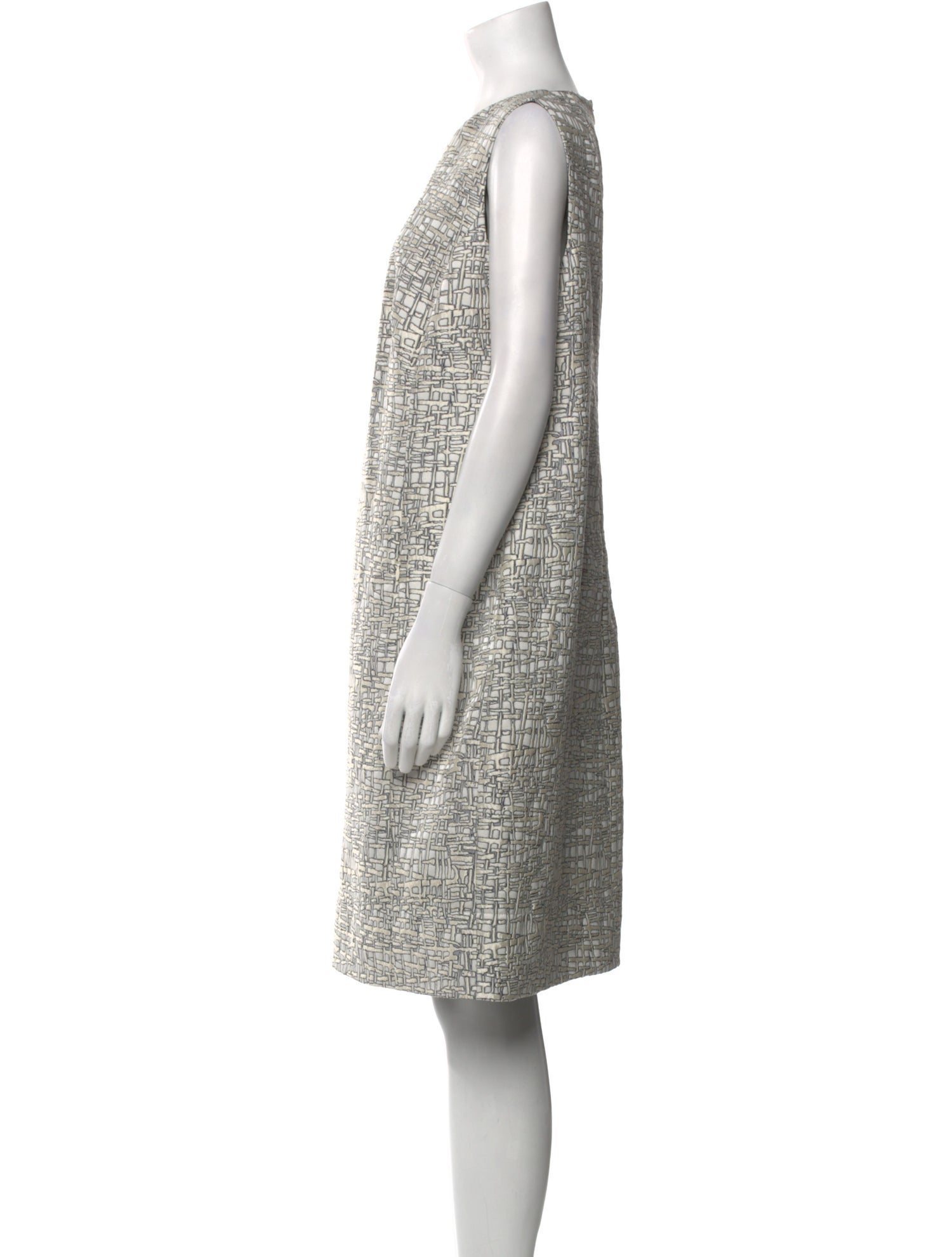 Akris Punto Bateau Neckline Knee-Length Dress