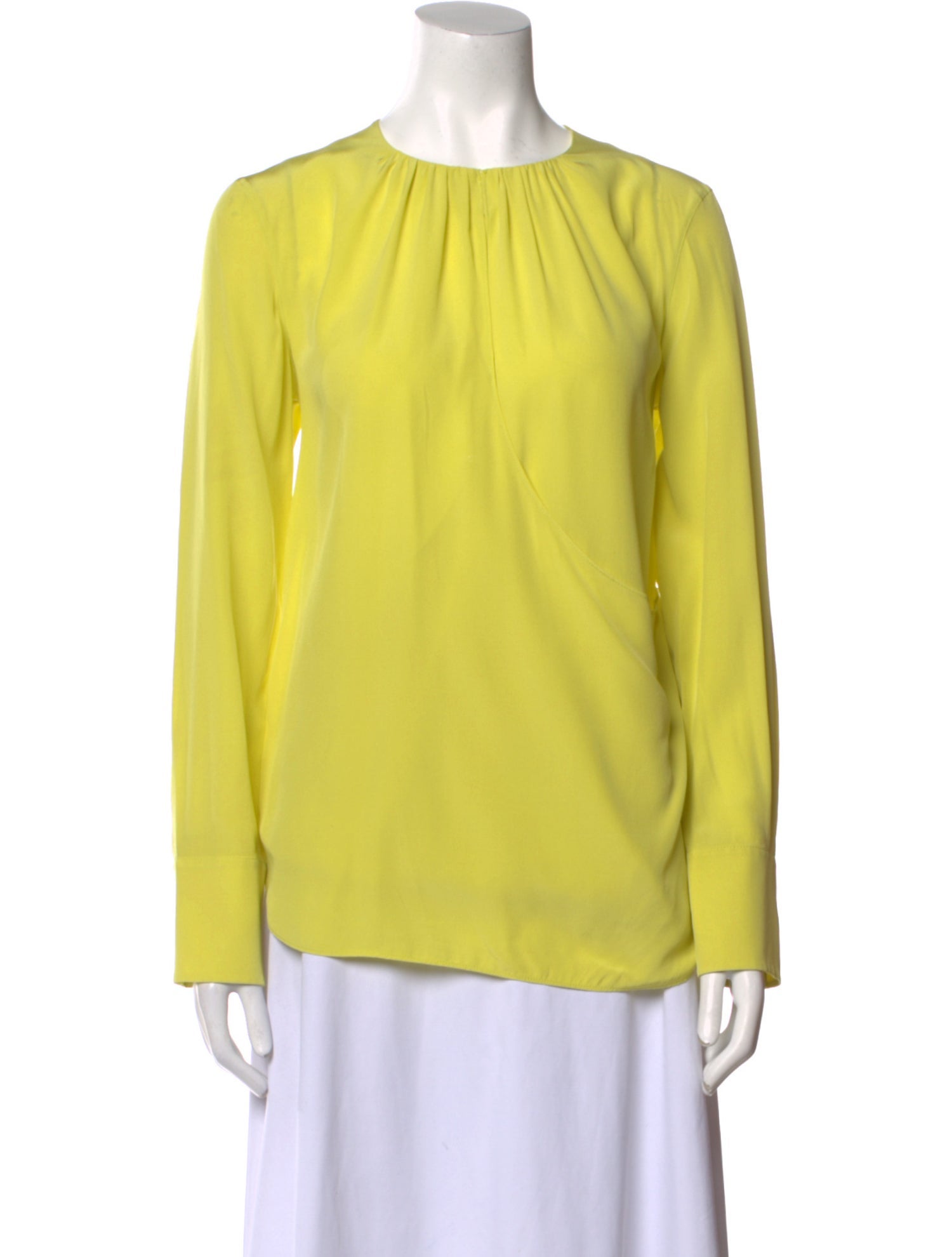 Akris Punto Silk Crew Neck Blouse