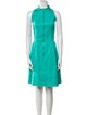 Akris Punto Mock Neck Knee-Length Dress