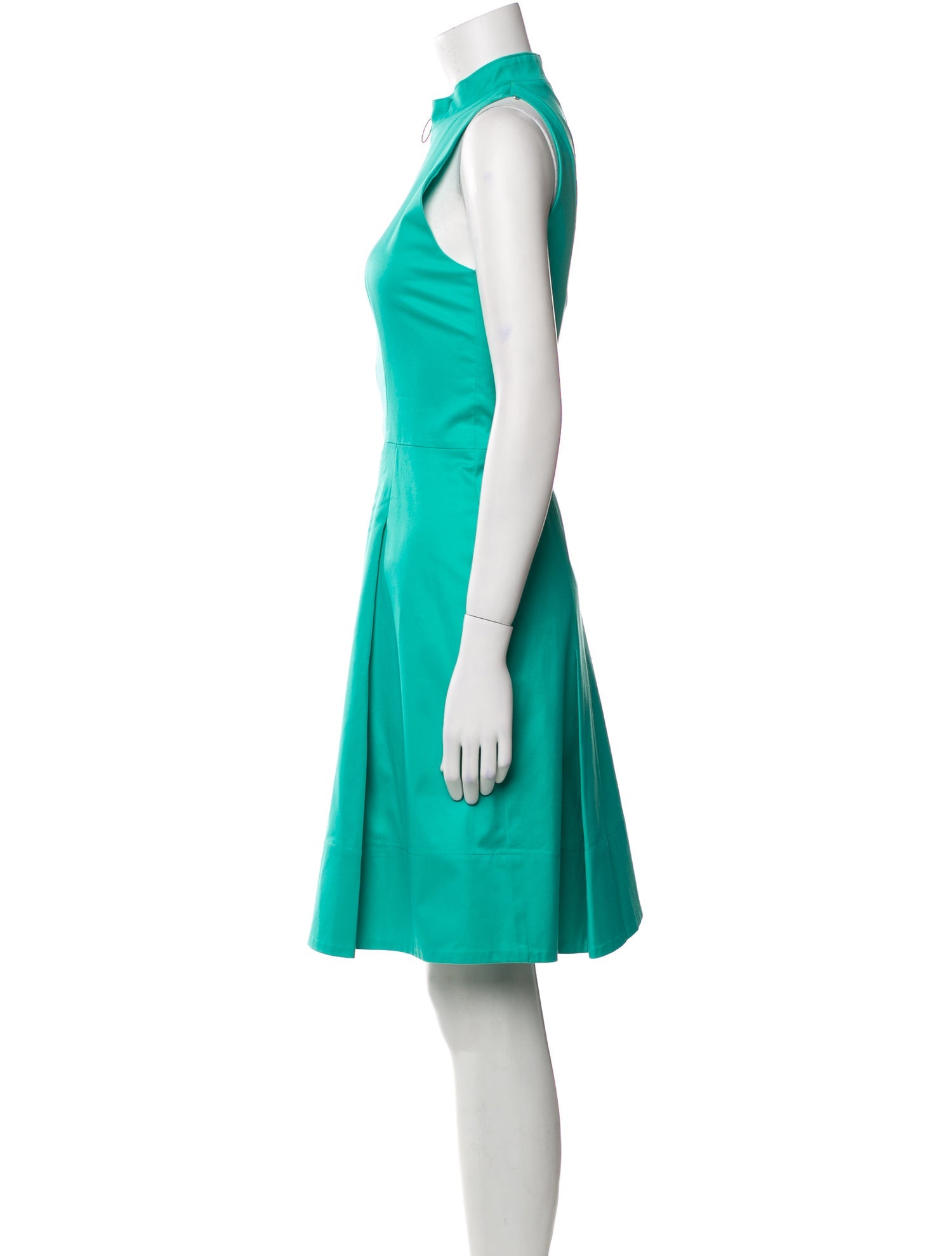 Akris Punto Mock Neck Knee-Length Dress