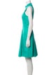 Akris Punto Mock Neck Knee-Length Dress