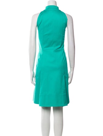 Akris Punto Mock Neck Knee-Length Dress