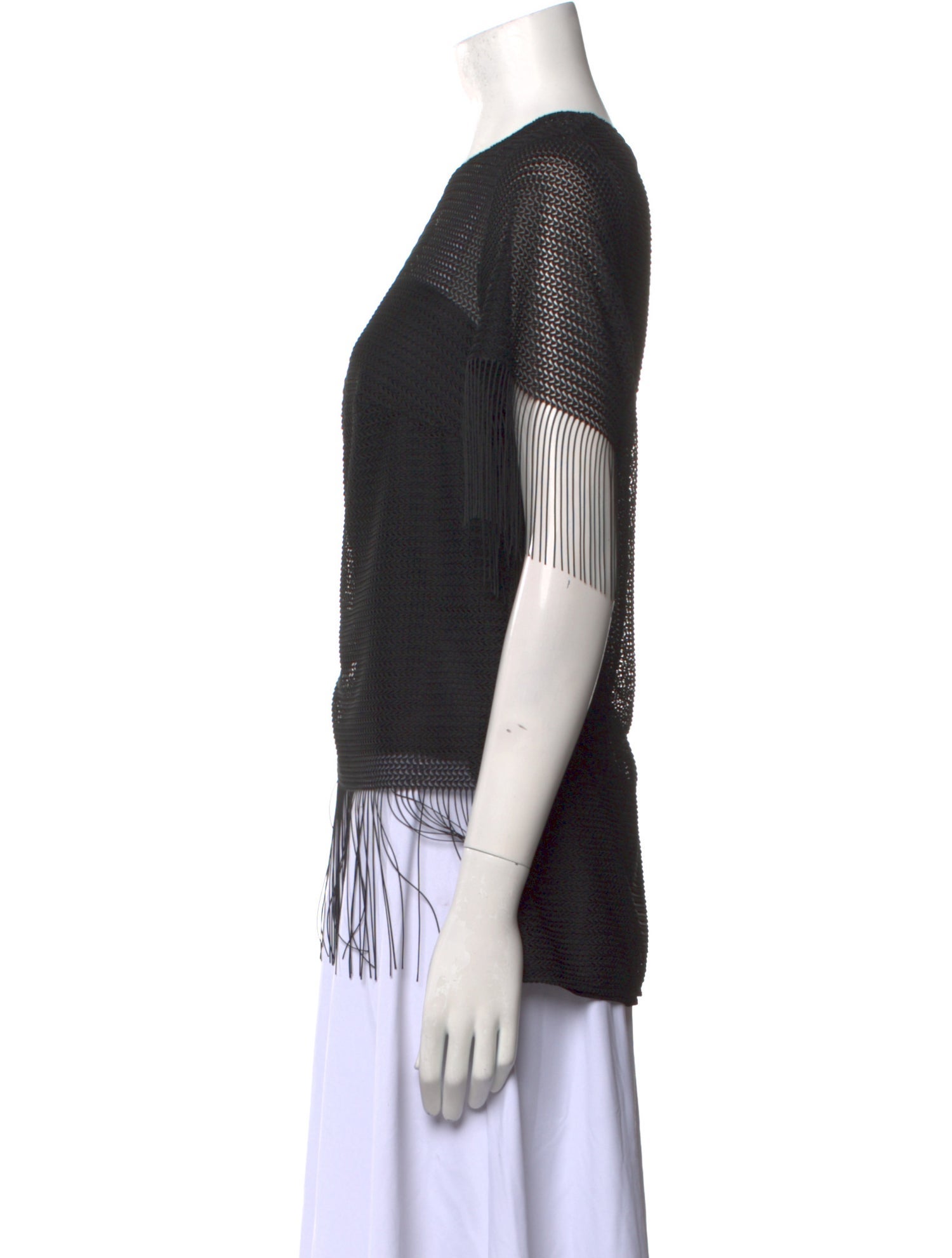 Akris Punto Bateau Neckline Short Sleeve Top