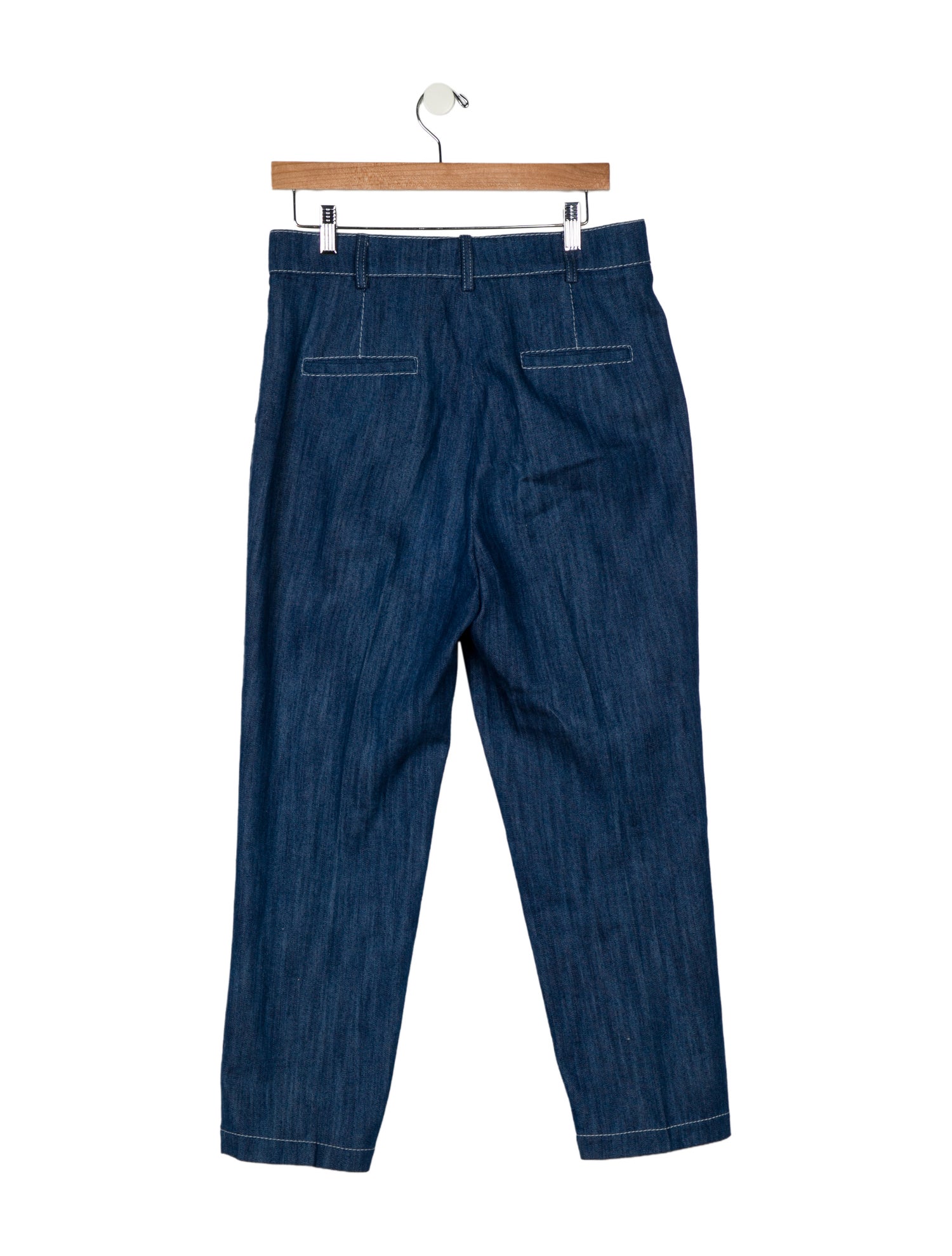 Akris Punto High-Rise Straight Leg Jeans