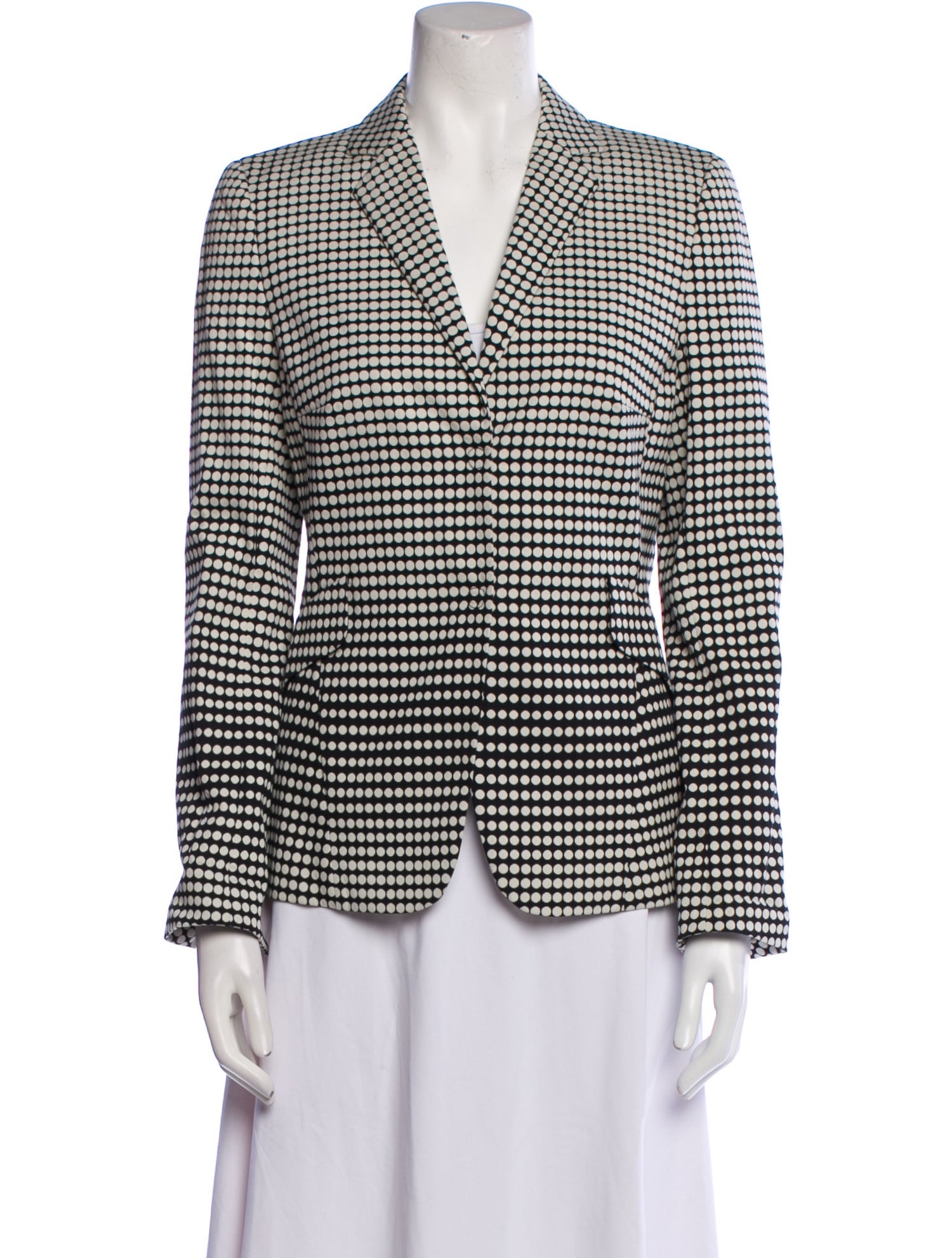 Akris Punto Polka Dot Print Blazer