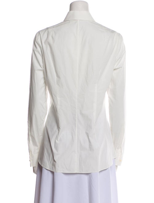 Akris Punto Long Sleeve Button-Up Top