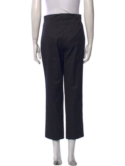 Akris Punto Polka Dot Print Straight Leg Pants