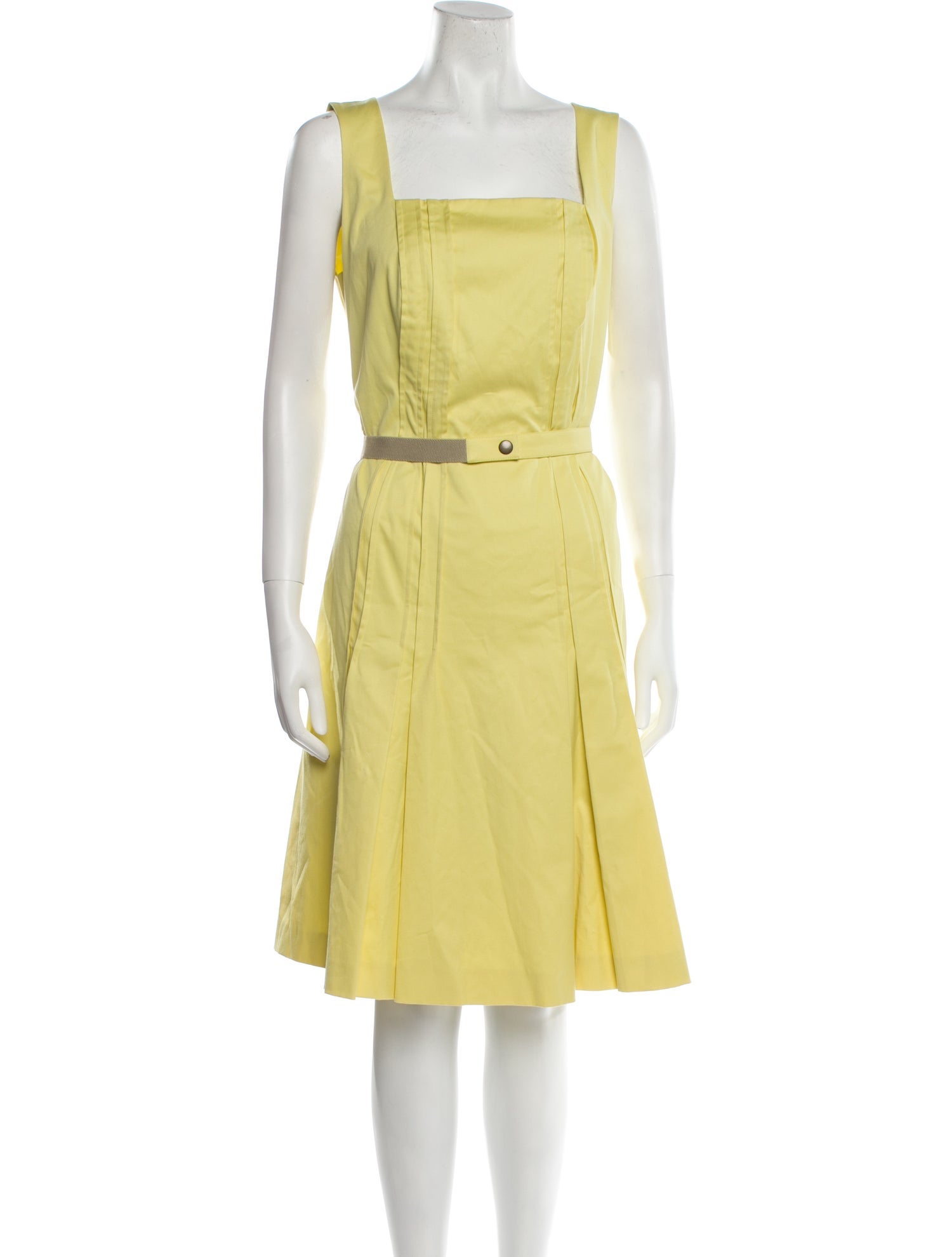 Akris Punto Square Neckline Knee-Length Dress