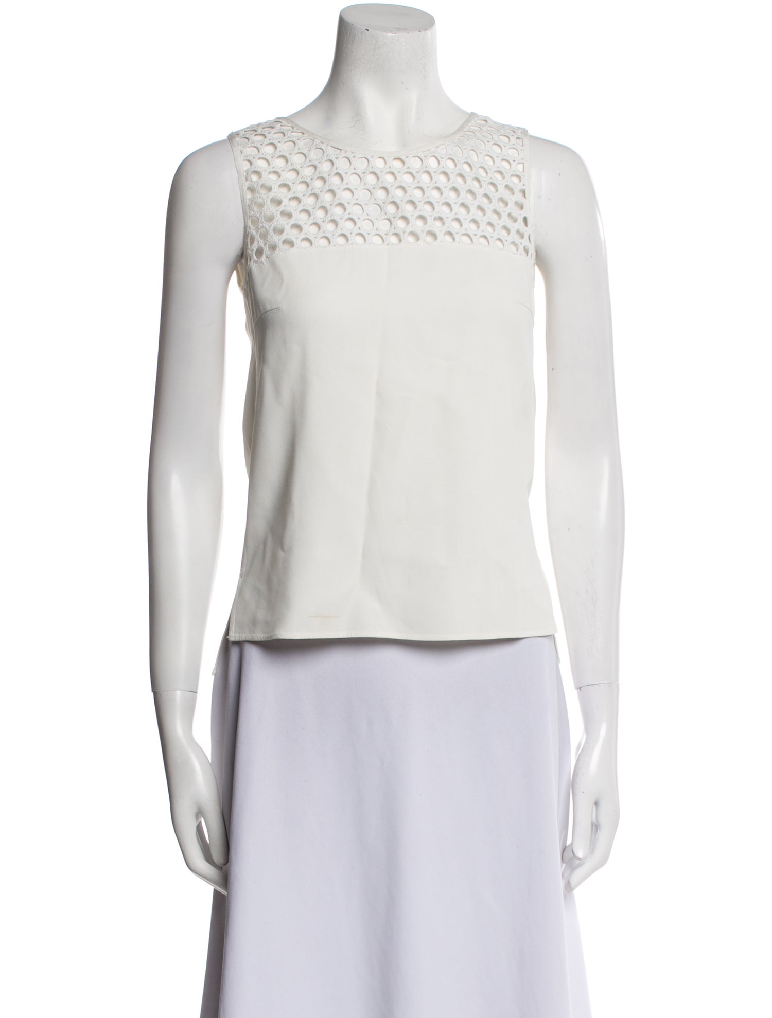 Akris Punto Bateau Neckline Sleeveless Top