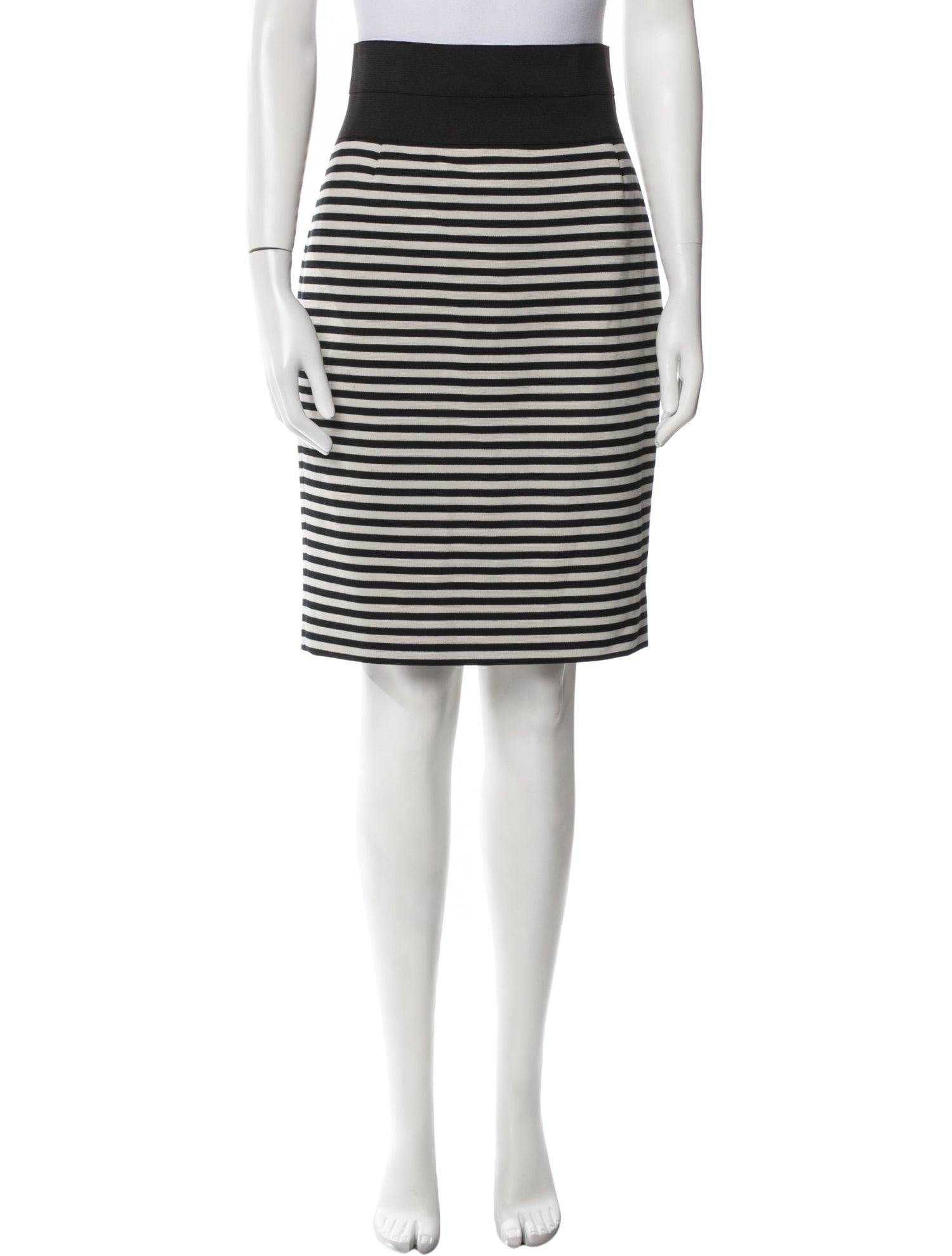 Akris Punto Striped Knee-Length Skirt