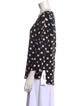 Akris Punto Polka Dot Print Bateau Neckline Blouse