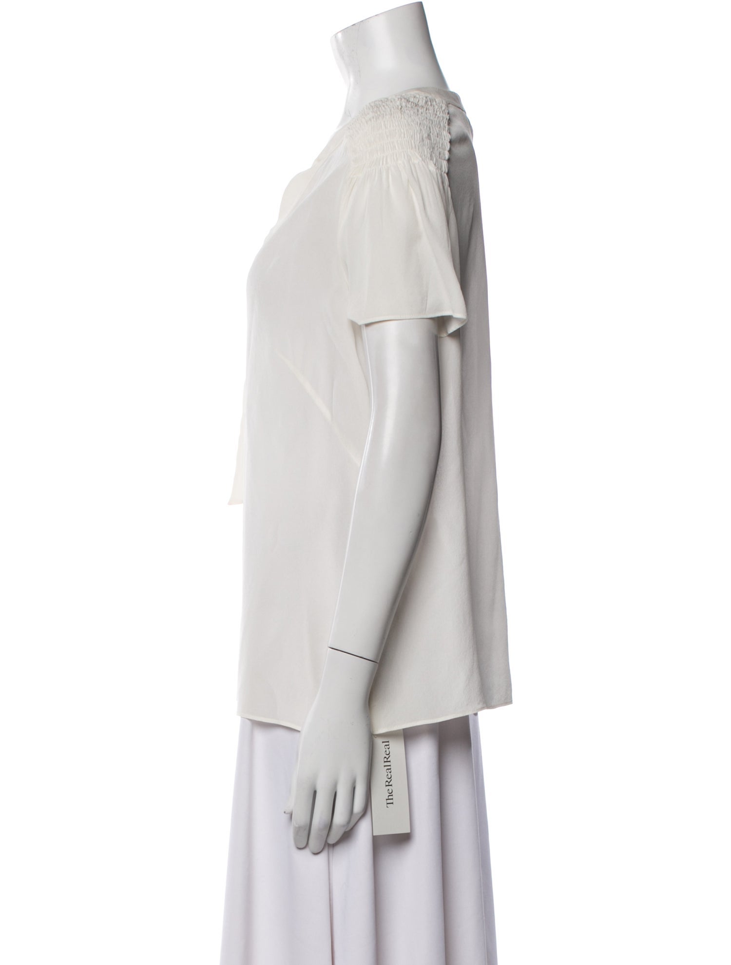 Akris Punto Silk V-Neck Blouse