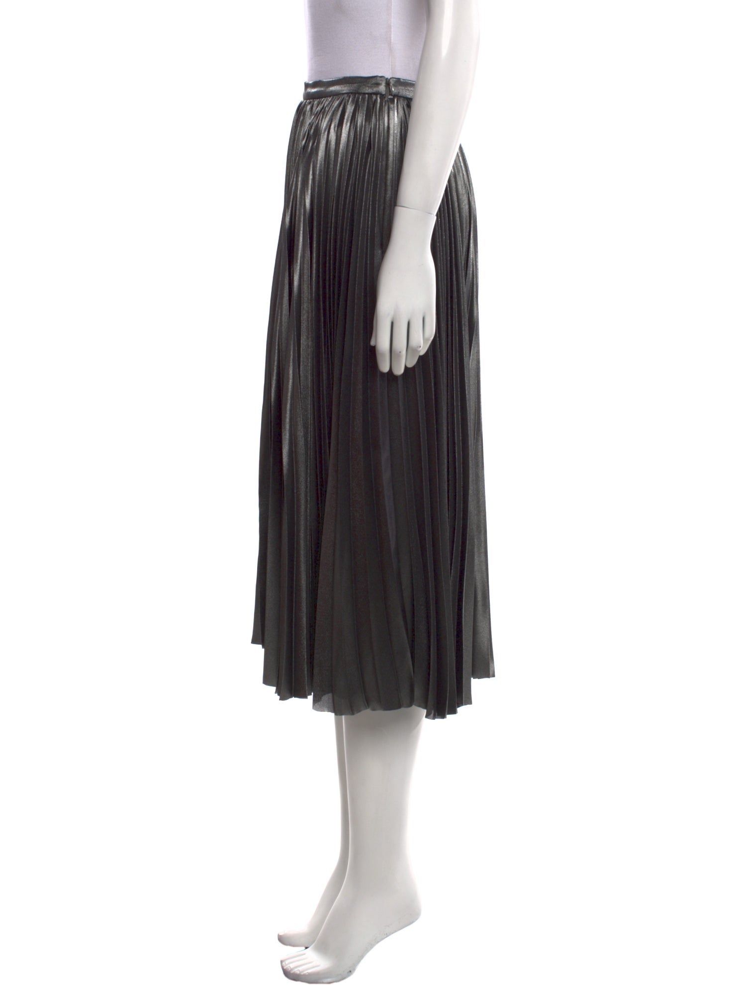 Akris Punto Pleated Accents Midi Length Skirt