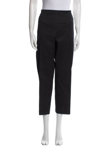 Akris Punto Pants Polka Dot Print Straight Leg 3XL