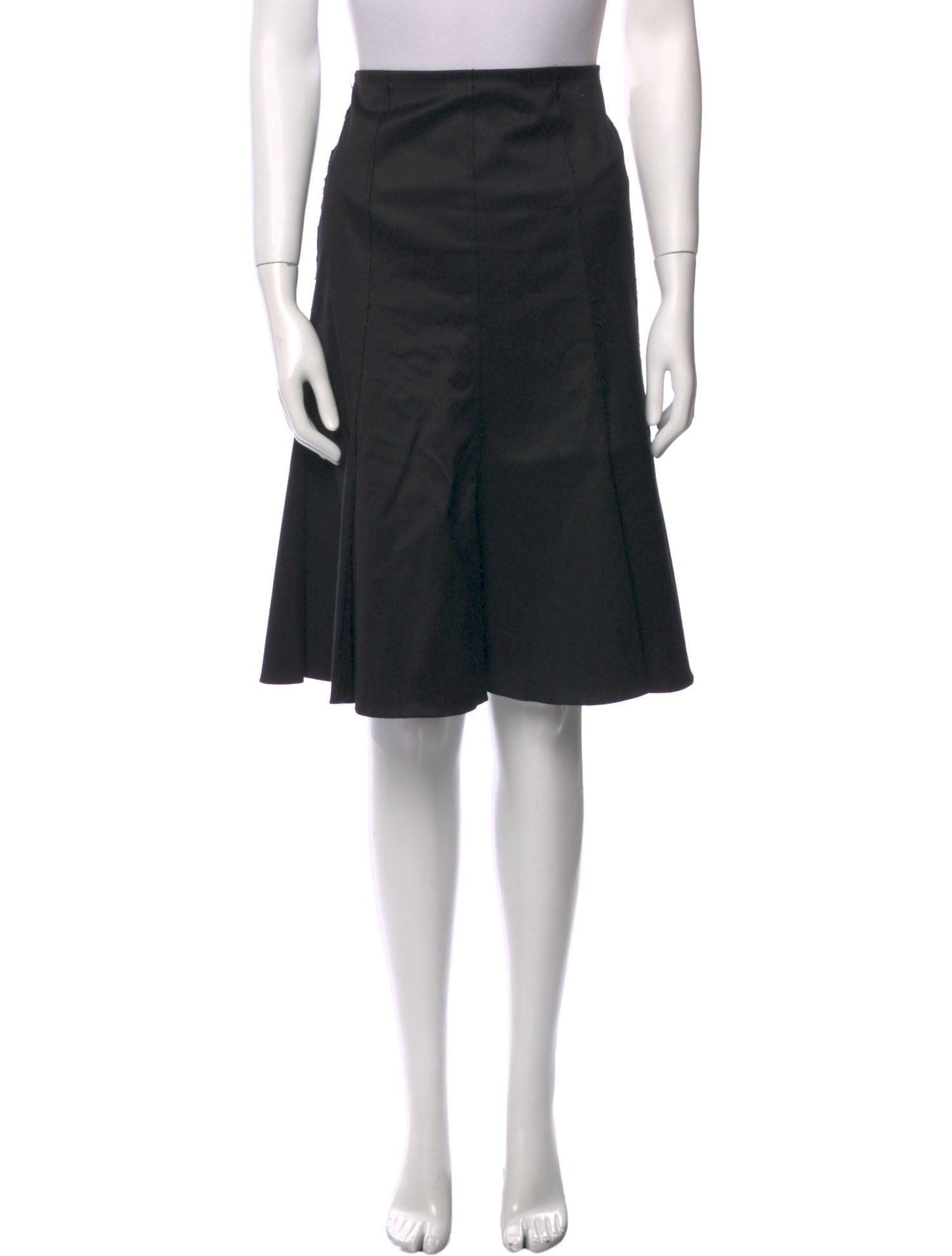 Akris Punto Pleated Accents Knee-Length Skirt