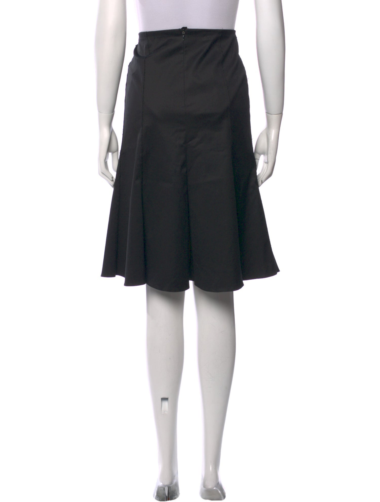 Akris Punto Pleated Accents Knee-Length Skirt