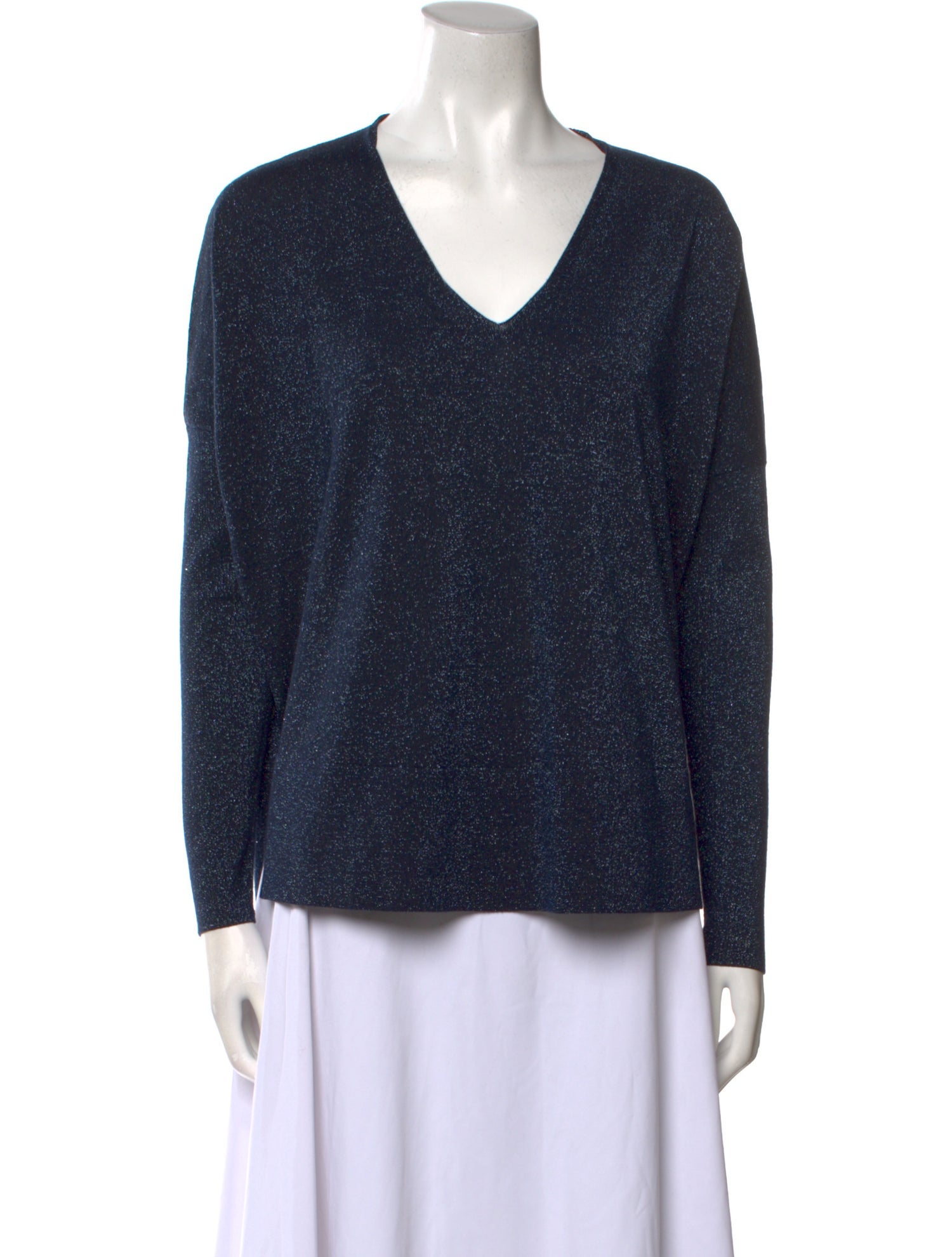 Akris Punto Wool V-Neck Top