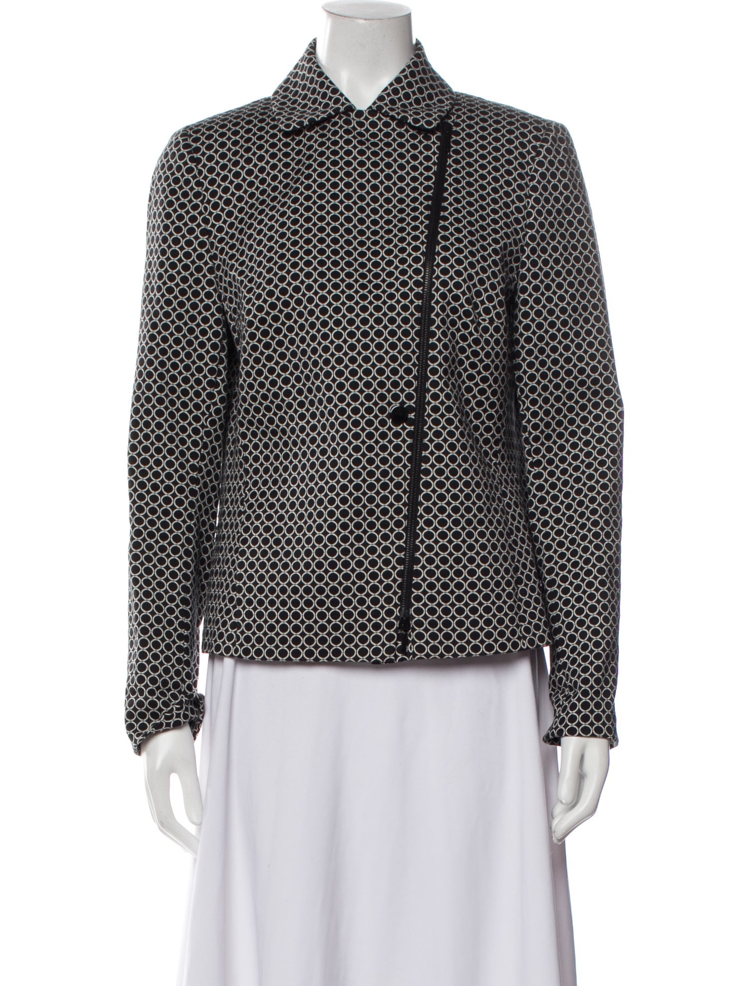 Akris Punto Polka Dot Print Jacket