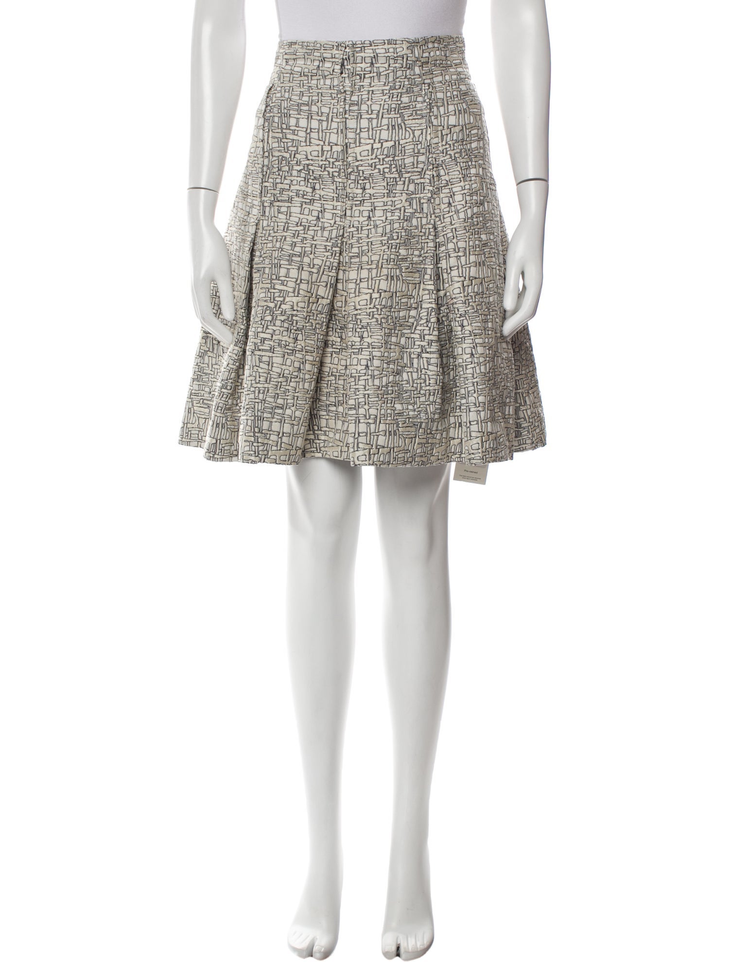 Akris Punto Printed Knee-Length Skirt