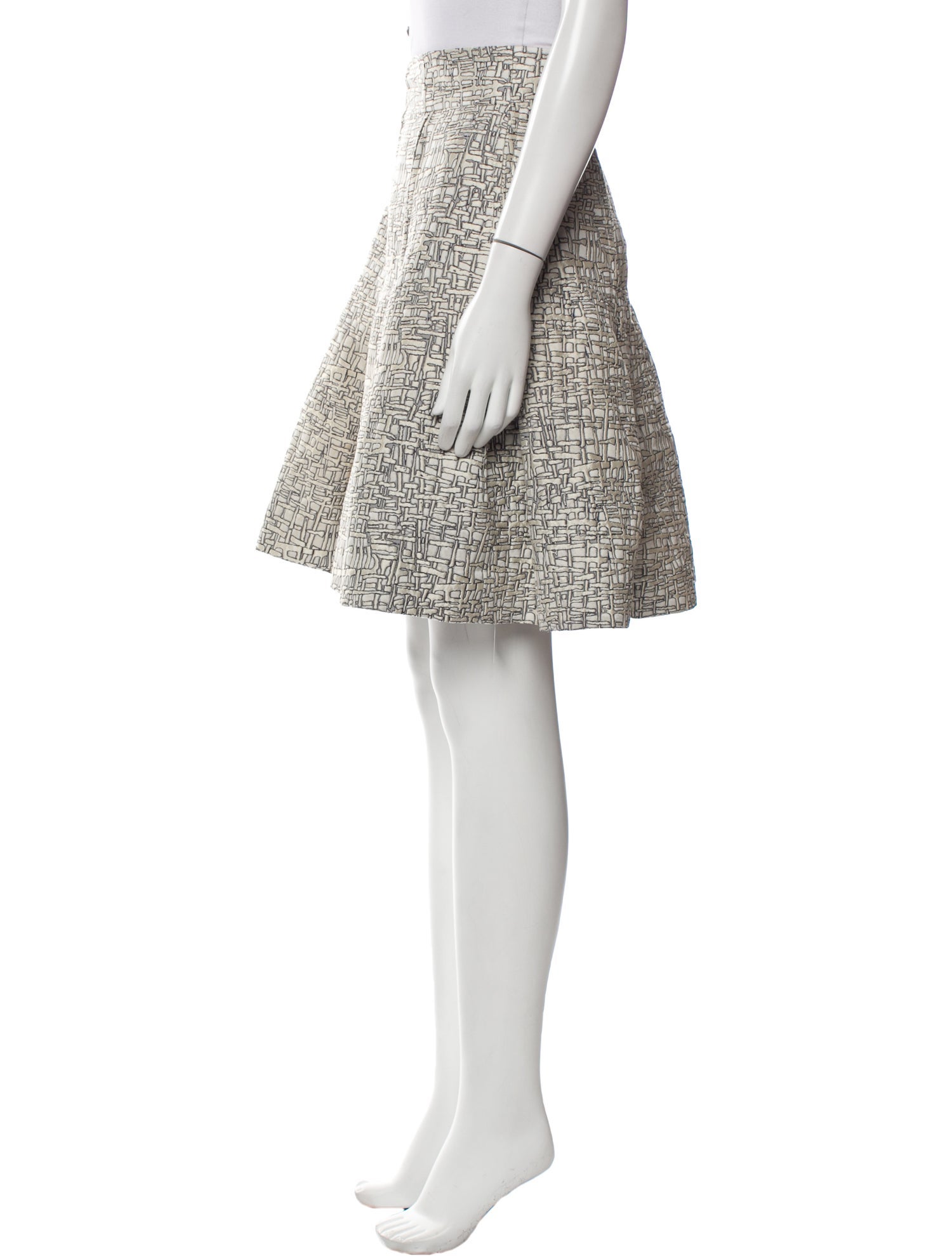 Akris Punto Printed Knee-Length Skirt